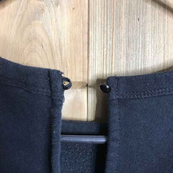 Wild Fable Black Fleece Jumpsuit One Piece Elastic Waist Size Large - Picture 9 of 16